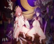 Genshin Impact - Raiden & Miko Orgy Voiced Version from amazon tribel sex