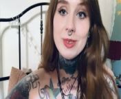 German tattoo babe is too horny and fucks through her thight!! from indian girl german
