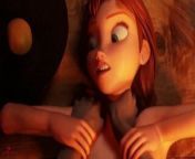 The Queen's Secret - Anna Frozen 3D Animation from xvbtf