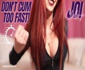 Dont Cum Too Fast JOI Challenge by FemDom Goddess Nikki Kit from pasha kit