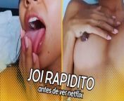JOI a QUICK TIME before watching Netflix (Subtitled) from nipple pierce asmr