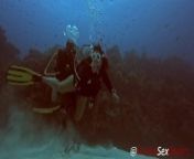 SCUBA Sex Quickie while on a deep dive exploring a coral reef from sapna sapu full nude