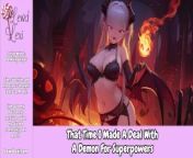 That Time I Made A Deal With A Demon For Superpowers [Erotic Audio For Men] from bokep indo ngentotin pacar crot didalam