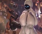 Sexy Robo Fucking Huge Tits and Ass Footjob Tittyfuck from robot