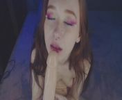 playful redhead girl teases cock and sucks it from menyus