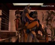 Archived - Sly Cooper and Tenesee Cooper x Carmelita Fox DP from fox x krystal request