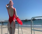 Babewatch teaser with sexy lifeguard Magnea from sunny laone sexy videol jija sali sex