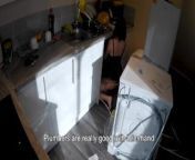 Horny wife seduces plumber in the kitchen while husband at work from dzch