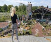 Risky public fucking! Exploring an abandoned water park from water park xxx hd