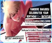 PART 1 (My Hero Academia) Daddy Bakugou's HOT BIRTHDAY FUCK - Bathtub from it39s my birthday wrrk daddy come celebrate with me with 25 off my onlyfans this entire month kinks include pregnancy anal bg bdsm big boobs link below