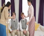 Mom Swap - Strict And Religious Stepmoms Swap Their Naughty Teen Boys To Teach Them A Lesson from baleer