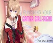 Spanking Your Gamer Girlfriend For Raging (English ASMR) (Sound Porn) from hentai english