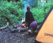 Real Sex in the forest. Fucked a tourist in a tent from jungle sex in adim