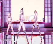 [MMD] Waiting for a Chance to Pounce 虎視眈々Hot Naked Dance Marie Rose Mai Shiranui Misaki DOA from marie rose