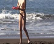 Teaser - Having fun and being silly with nude frisbee at the beach! from monica denise arnold nude having sex