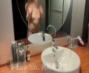 Japanese amateur with fair-skinned little boobs gets fucked in a doggy style in front of a mirror from nakadri