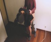 Milf in short skirt having sex with friend during party at his house. from hot sexy house wif