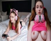 Gamer Girl Sucks Hard And Fucks Hard While Playing - Anny Walker from sani lavane