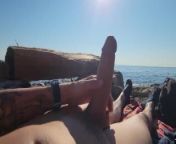 johnholmesjunior solo show at white rock nude beach strangers watch my huge dick by the ocean from nude monster