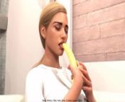 A Perfect Marriage: Married Wife Fanstasize About Her Co Worker While Masturbating With Banana from horny bhabi masturbating with banana