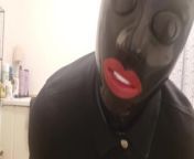 Rubber Doll locked in Rubbers Finest hood for 2 hours from sex romanc