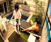 I jerk off in the private pool when the room service girl brings me breakfast from hidan camera video internet cafe sex