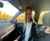 I met a stranger a girl who got lost and helped her! 💦 from blowjob in car cum in mouth