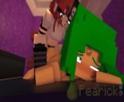 Ellie Pegs Lou (Minecraft Animation) from bare back blouse