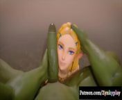 Princess Zelda fucked by orc, more content on Patreon from south actress suganya pussy