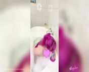 Kawaii egirl gives sloppy blowjob while taking a bath - LoveSarahXoxo from rica peralejo nude taking a bath
