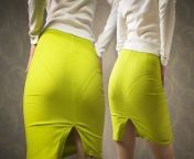Amateur Milf In Tight Back Slit Skirt Teasing Visible Panty Line from 0pl
