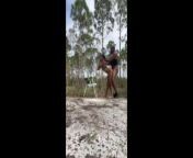PUTTING A RANDOM BEACH CHAIR IN THE WOODS TO USE from kushboo pussy girls nude kundi photo