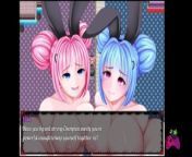 Domina Game E62 - Maki and Mika cheers me up with their boobs from animam