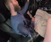 Peeing on hubby while he drives from car pissing