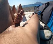 Girl watches us masturbate each other naked at public beach @juicy_july public sex from fagataa