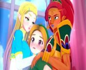 ZELDA AND URBOSA THREESOME WITH LINK 😏 THE LEGEND OF ZELDA HENTAI from urbose