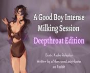 Intense Milking Session Deepthroat Edition | Mommy-Dom | ASMR Roleplay from boob milk boy