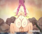 Tanjiro and Mitsuri meet in the hot springs and fuck - Demon Slayer hentai from xtremetoons