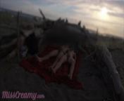Strangers caught my wife touching and masturbating my cock on a public nude beach with cumshot from nude front side fuckkng sex