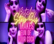 SPH FemDom - Bitchy Step-Sis Makes Fun Of Your Dick - Extreme SPH, Small Penis Humiliation, JOI from boro video com
