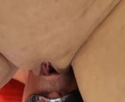 Eating my wife's pussy and she squirts me from naligo ako sa vlog part 2 basang basa na