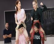 Teacher Locks And Forgets 4 Rebellious Step Siblings In A Detention Classroom - SisSwap Taboo Orgy from t4s