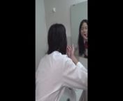 BTS - Japanese schoolgirl in the bathroom washing cum off her face - Real Sex with Baebi Hel from sunny leone handjob sexknj