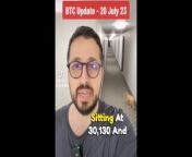 Bitcoin price update 20th July 2023 with step sis from haleem shah