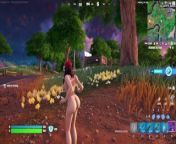 Fortnite gameplay (Ruby nude) from vfw