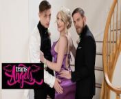 TRANS ANGELS - Izzy Wilde Takes Cole Church's & Steve Rickz's Dicks From Behind At The Prom Night from priya boro xnxn vedio
